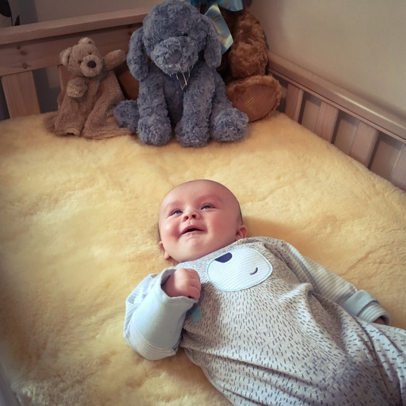 sheepskin cot mattress topper