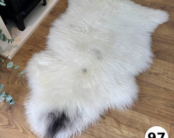 100% British Undyed Rare Breed Sheepskin Rug - 97