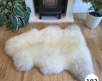 100% British Undyed Rare Breed Sheepskin Rug - 102