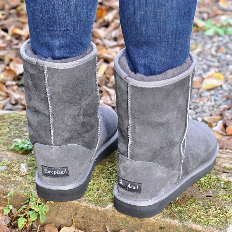 British Sheepskin Sheepland Outdoor Boots in Grey bild 3