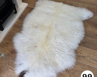 100% British Undyed Rare Breed Sheepskin Rug - 99