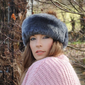 Sheepland 100% British Made Pure Grey Sheepskin Headband