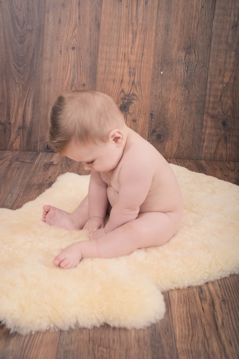 Genuine Baby Safe Sheepskin Shearling Cot Blanket Etsy