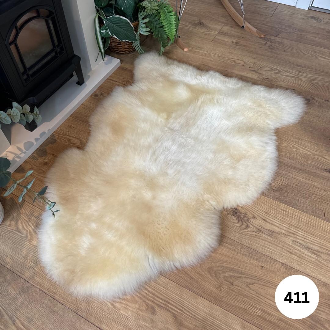 100 British Undyed Rare Breed Sheepskin Rug 411 Etsy Canada
