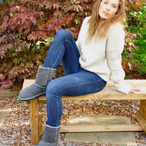 British Sheepskin Sheepland Outdoor Boots in Grey bild 6