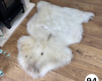 100% British Undyed Rare Breed Sheepskin Rug - 94