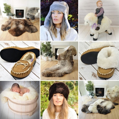 限定版シープスキンクッションカバー 45 cm x 45 cm グレー、内側