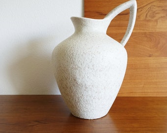 ES Keramik Vase Form 883/40 beige Henkelvase Emons Söhne fat lava 60er 70er vintage Nierentisch space age midcentury Heinz Siery