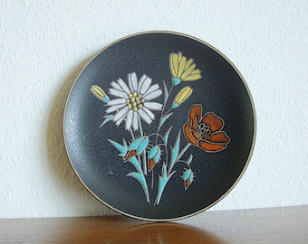 Vintage West German Fat Lava Wall Plate Made by Ruscha. Colors