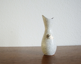 Marzi & Remy Vase Form 1025/12 Schrumpfglasur weiß grau fat lava 50er 60er vintage Nierentisch space age midcentury W.-Germany Westgermany