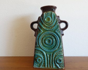 Carstens Tönnieshof Vase Atelier Form 7851-40 Dieter Peter fat lava ceramic vintage 60s 70s kidney table space age W.-Germany
