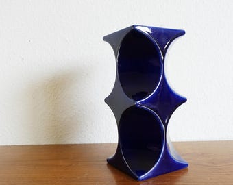Steuler candlestick Cari Zalloni blue fat lava 60s 70s vintage kidney table space age midcentury West Germany W.-Germany