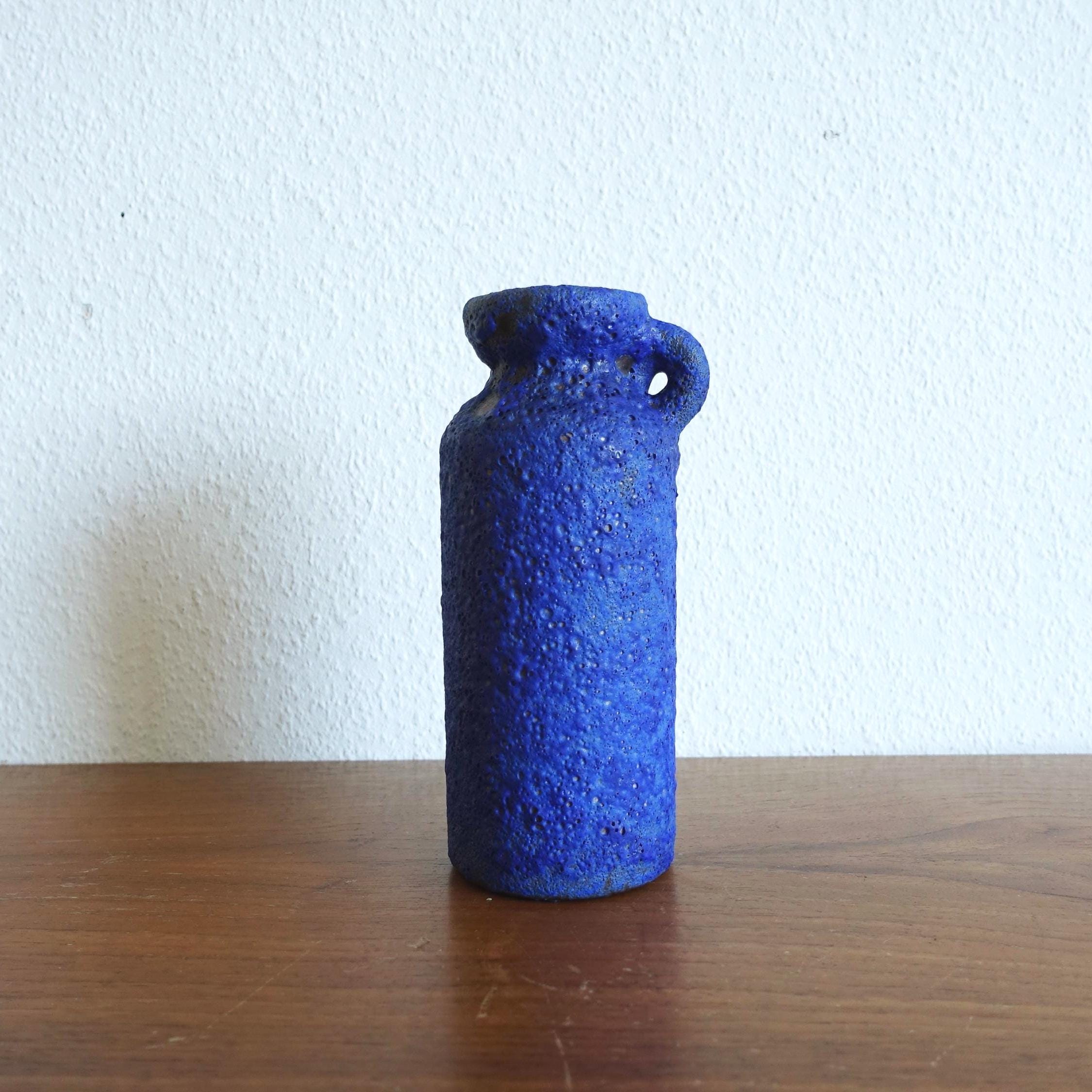 Fat lava vase blue - Etsy 日本