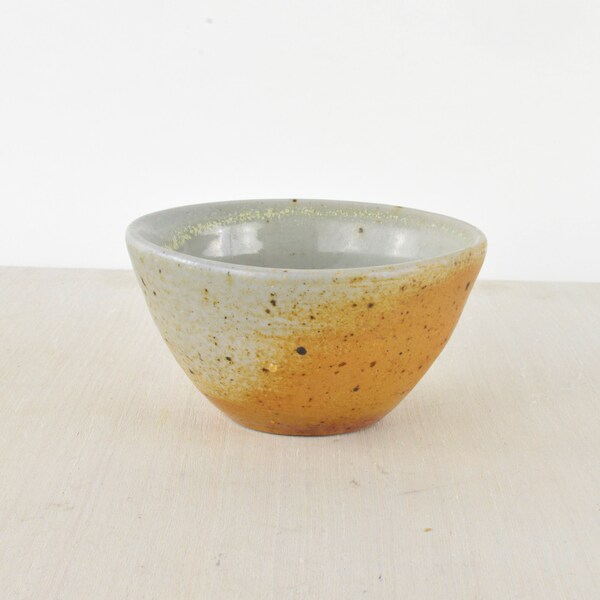 small bowl, wood fired, soda glazed