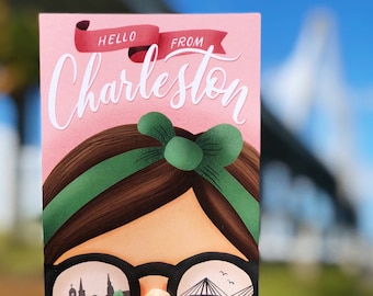 The Charleston Collection - Sunglasses + Skyline Postcard