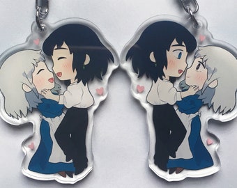 Double-sided Howl and Sophie Keychain | HMC