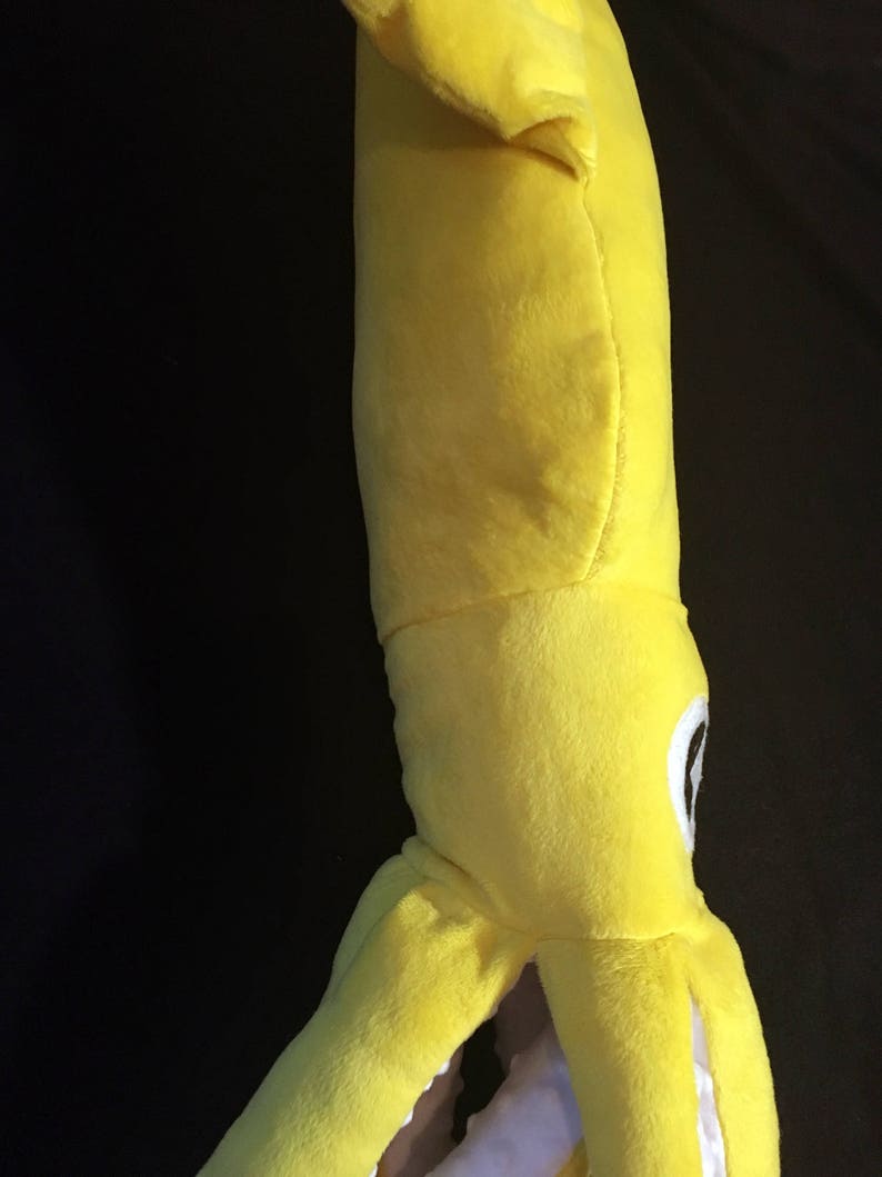 Yellow Giant Squid Plush ///// Cuddly kawaii plushie | Etsy