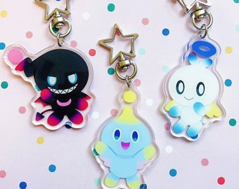 Chao Acrylic Keychains | Hero Chao | Dark Chao