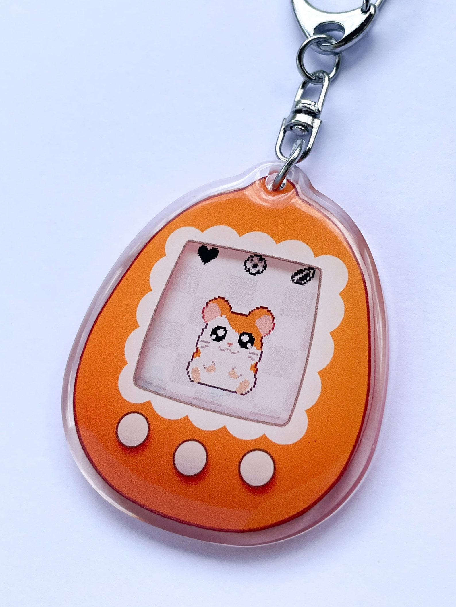 Ham ham heartbreak keychains virtual pet hamster keychain Etsy