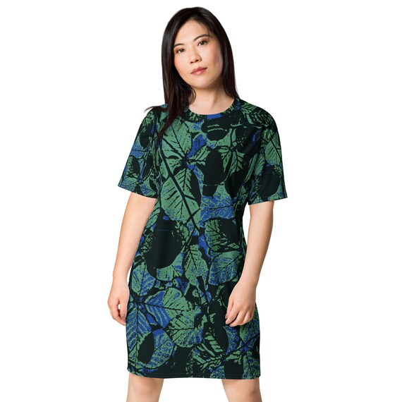 Falling Leaves T-shirt Dress | Etsy 