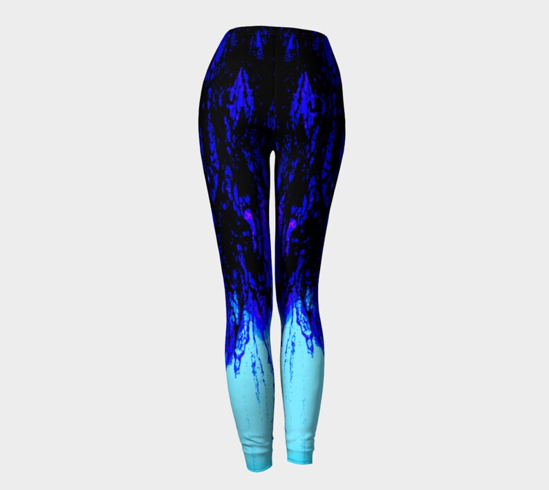 Oil and Water-Compression FitYogaStretchyRunning PantsAthleticwearWorkoutBlue Leggings