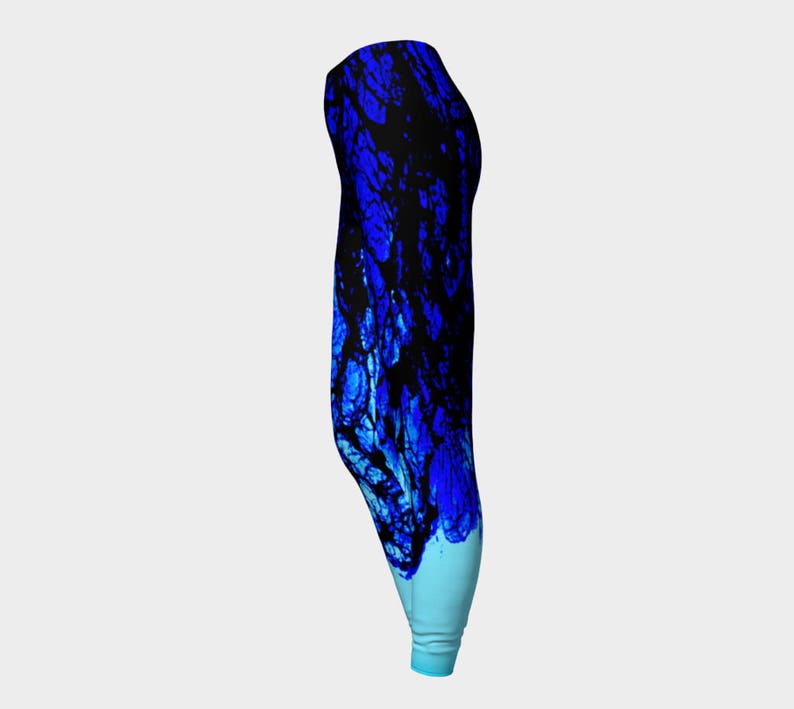Oil and Water-Compression FitYogaStretchyRunning PantsAthleticwearWorkoutBlue Leggings
