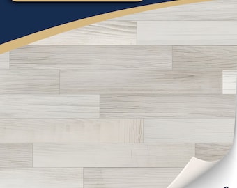 3 Blatt selbstklebender Fußbodenbelag für dein Puppenhaus Weißes Parkett Laminat Holzfußboden für custom DIY Projekte  Maßstab 1:12