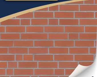 3 Blatt selbstklebende Wandverkleidung für dein Puppenhaus Ziegelsteine Klinkermauer Steinwand für custom DIY Projekte