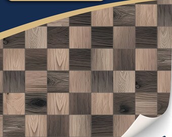 3 Blatt selbstklebender Fußbodenbelag für dein Puppenhaus Parkett Laminat Holzfußboden Schbrettmuster für custom DIY Projekte  Maßstab 1:12