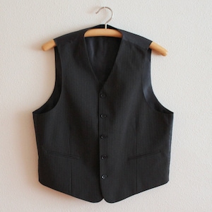 Black Vest Mens Vest Black Mens Vest Gentlemen&#39;s Vest Formal Fitted Mens Waistcoat Edwardian Victorian Renaissance Steampunk Baroque