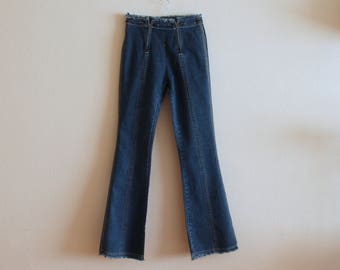 Vintage Denim Pants Women Denim Pants Blue Denim Pants Boho Hippie Jean Trousers High Waist
