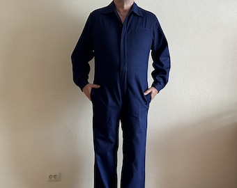Vtg 40s 50s Hercules Nation-alls Green Herringbone Denim Workwear