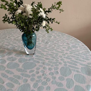 NANSO Home Collection Tablecloth XL Vintage Abstract Print Cotton Fabric Finnish Design Home Decor
