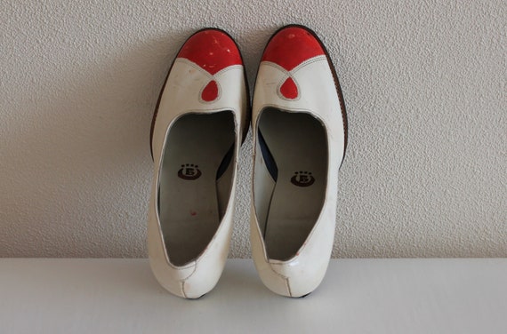 Vintage Shoes 60's 70's Bridal Shoes White Shoes … - image 8