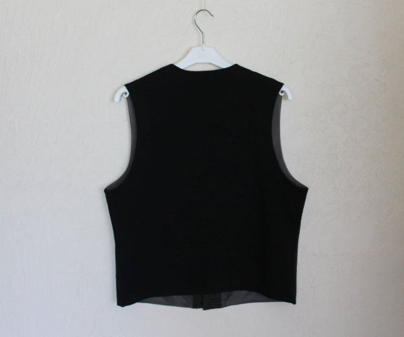 Mens Vest Black Vest Black Gentlemen/'s Formal Fitted Men/'s Vest Gentlemen/'s Waistcoat Edwardian Victorian Renaissance Steampunk Baroque
