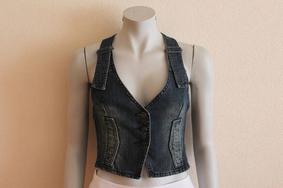 denim vest back