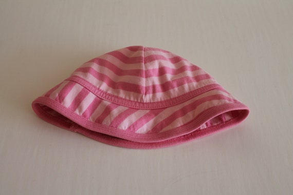 Marimekko Hat Baby Cap Pink Striped Hat Newborn B… - image 4