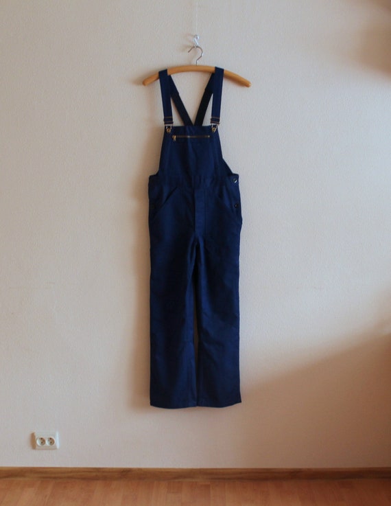 Blue Overalls Men's Work Overalls Blue Jumpsuit Wo