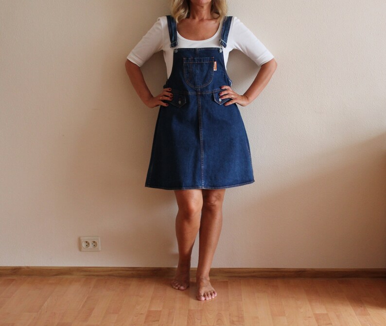 blue jean jumper dress