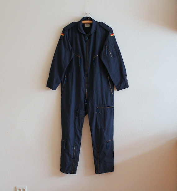 Men's Work Overall Vintage Blue Jumpsuit Workwear