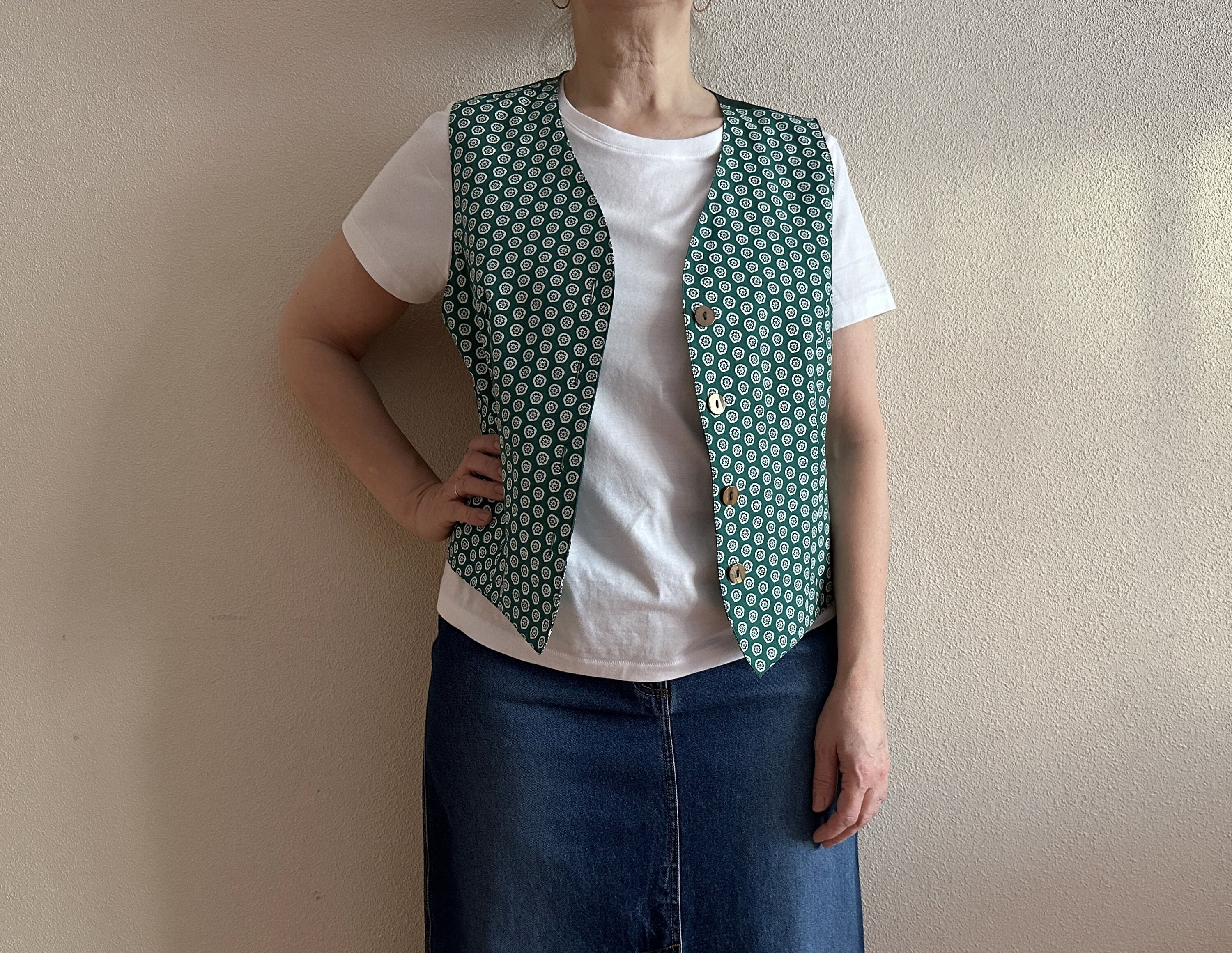 Gilet vert femme hotsell