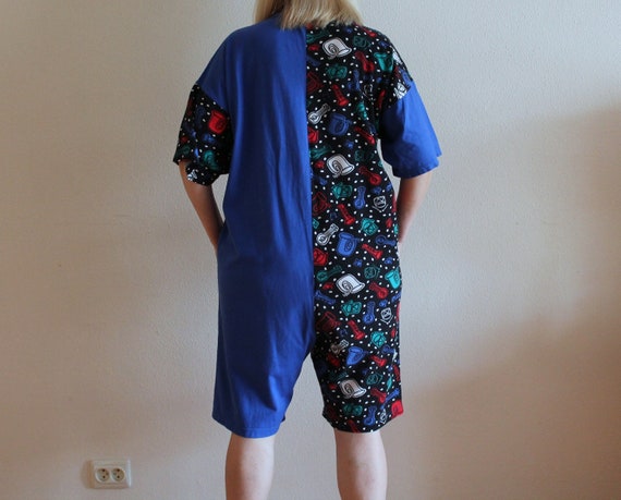 Vintage Nanso Jumpsuit Blue Women Sleepwear Women… - image 5