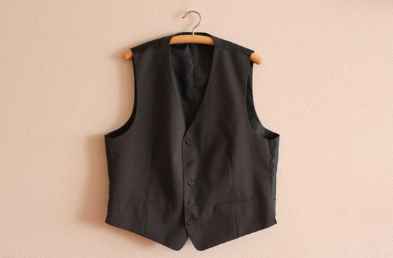 Mens Vest Grey Vest Gray Men's Vest Grey Gentlemen