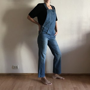Blue Denim Overalls Bib Overall Jumpsuit Jean Romper Overalls Extra Small to Small Size