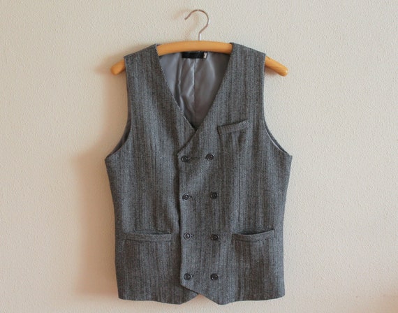 Mens Vest Grey Vest Gray Men's Vest Grey Gentlemen