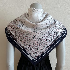 Foulard Gim Renoir vintage, foulard imprimé équestre, fabriqué en Italie - France