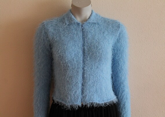 women's fuzzy cardigan