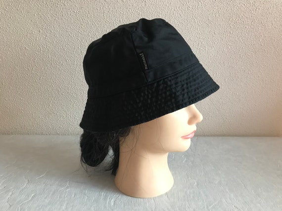 Marimekko Bucket Hat Black Gray Striped Hat Vinta… - image 4