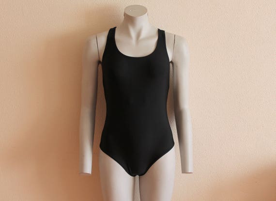black cross back swimsuit
