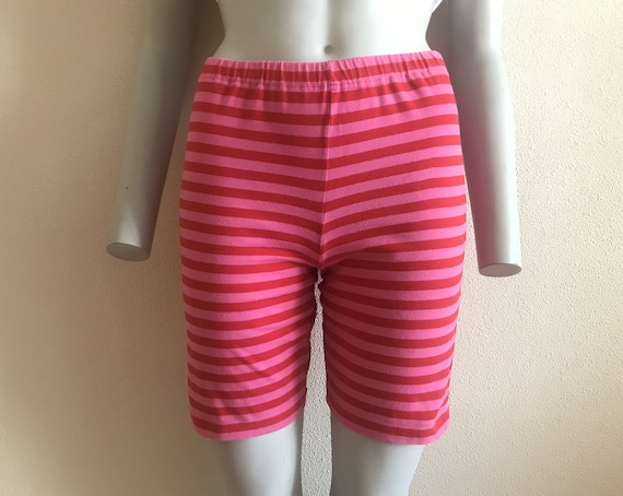 Marimekko Shorts Girls Summer Shorts Red Pink Stri